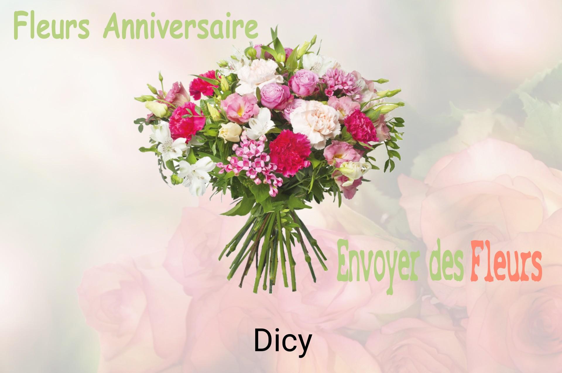 Bouquet de fleurs d’anniversaire livré à Dicy